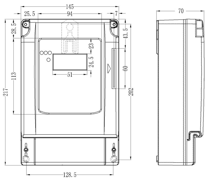 ic卡三相電表(插卡型)